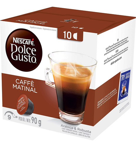 Cápsulas Dolce Gusto Café Matinal Caja 10 Unidades 