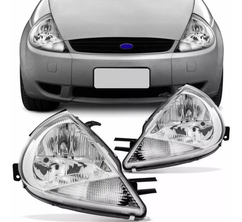 Juego De 2 Opticas Ford Ka Con Luz De Giro Blanco Mod 01/08