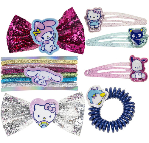 Kit Hello Kitty Accesorios Para El Cabello Niña