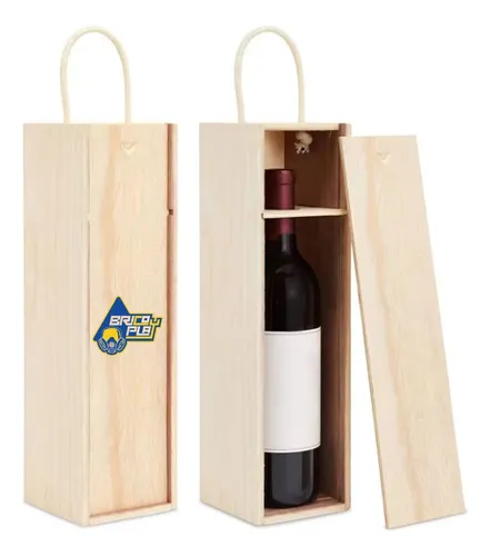 Caja De Vino De Madera