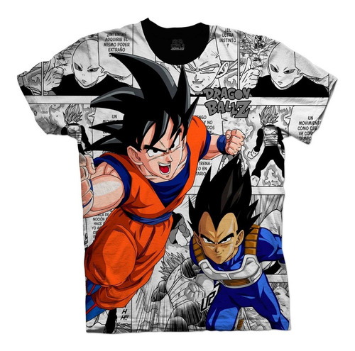 Camiseta Dragon Ball Z Goku Vegeta Anime Niños Hombre 