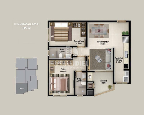 Imagem 8 de 15 de Ótimo Apartamento Em Itapema - 1802
