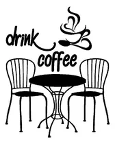Comprar Vinil Decorativo Pared Mesa Para Beber Café