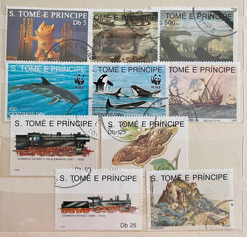 Santo Tome Y Principe- Lote De 10 Sellos - Temas Varios P758