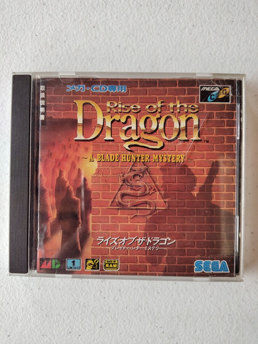 Rise Of The Dragon Mega Cd Sega Cd Japonês Raro Físico + Nf