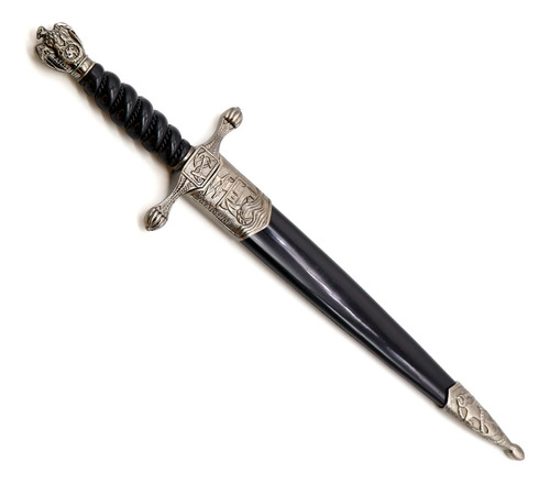 Adaga Ritualística Espada Medieval Coleção Aço Inox Bainha