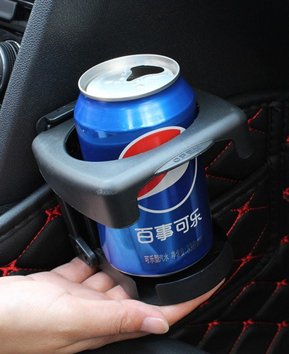 Portavasos Para Coche, Plegable, Negro, Práctico