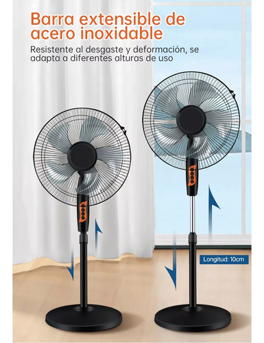 2pcs Ventiladores De Pie De Piso De Pedestal Con 5 Aspas