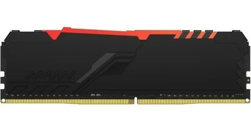 Memoria RAM Fury Beast DDR4 RGB gamer color negro 8GB 1 Kingston KF432C16BBA/8