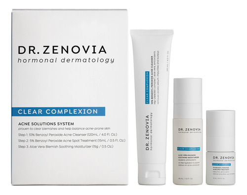 Dr. Zenovia - Kit Para El Acne De Tez Transparente, Tratamie