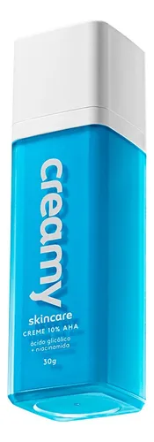comprar Creamy Skincare Ácido Glicólico 30g | Reduz Poros Dilatados, Melhora A Pele, Hidratação Profunda E Intensa, Controla O Brilho Excessivo | Todos Os Tipos De Pele, Noturno