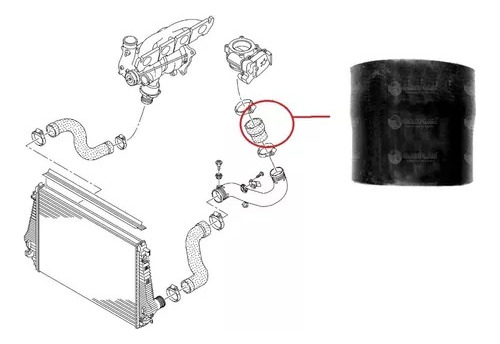 Manguera Intercooler Vw Amarok 2.0 Tdi 2012