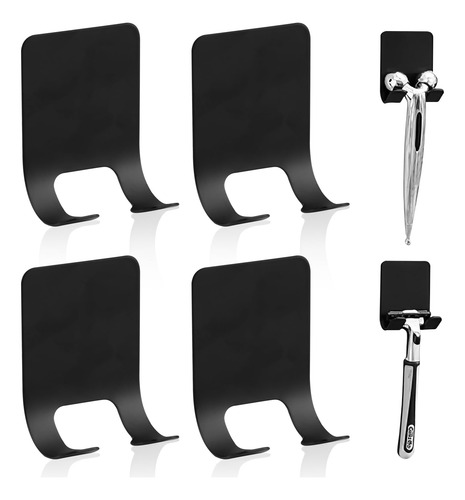 Ganchos Adhesivos Para Afeitar Set 4 Unidades, Soporte Maq