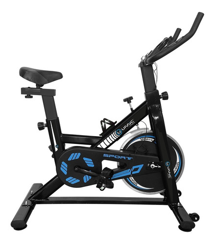 Bicicleta Spinning Unnic Fija Indoor Fitness Entrenamiento Color Negro