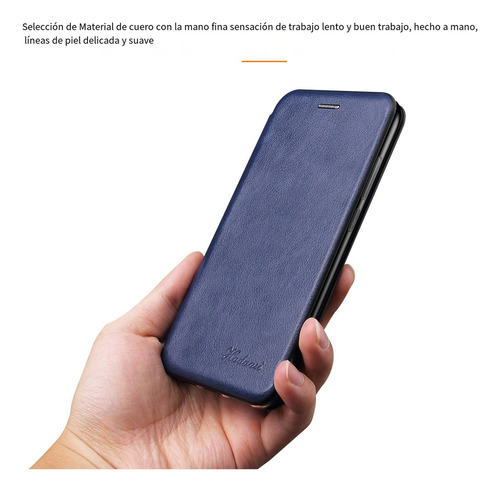 Funda Para Huawei P Smart 2021/y7a/honor 10x Lite Shell, Succión Magnética Con Clip, Funda De Piel Tipo Cartera