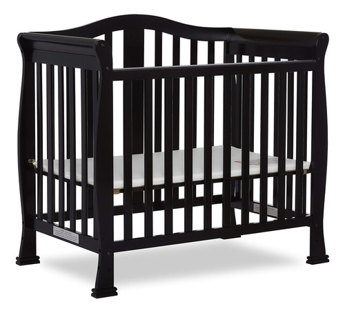 Dream On Me Addison - Mini Cuna Convertible 4 En 1 En Negro.