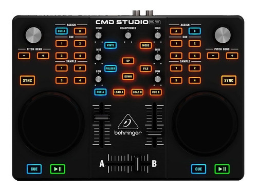 Controlador DJ Behringer CMD Studio 2A negro de 4 canales