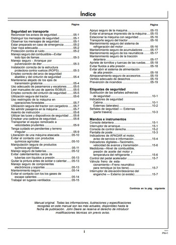 Manual De Operador Tractores John Deere 7185j/7205j/7225j