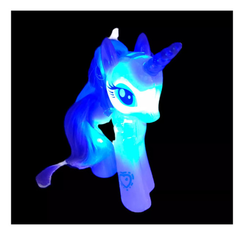 Pony Luminoso Ditoys X4 Colores Surtidos Pelo Para Peinar