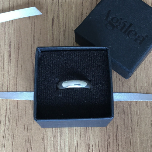 Imagen 8 de 10 de Argolla De Plata 925 De 4mm De Matrimonio Agálea Joyería
