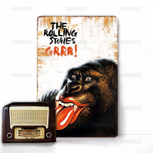 Cartel De Chapa Original Rolling Stones