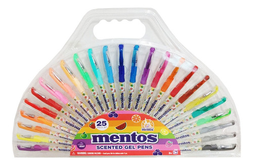 Mentos Lapiceras De Gel Perfumadas X 25 Pr