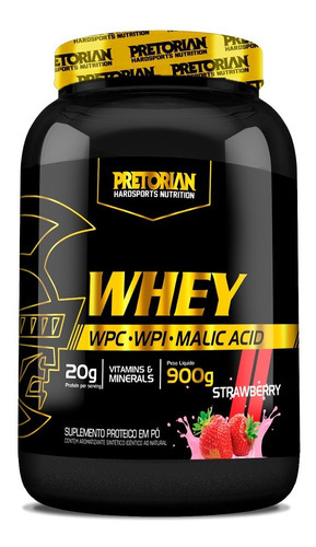 Whey Concentrado E Isolado 900g - Pretorian - Whay Wey Way Sabor Morango