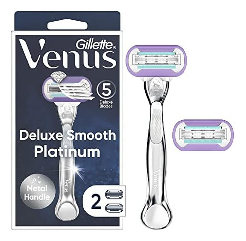 Venus Maquinillas Afeitar Platino Lujo Para Mujer 1 Maquinil