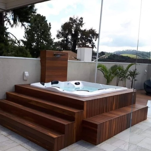 Spa Copacabana Hidro/aquecedor E Cromo 7 Lugares Completa !!