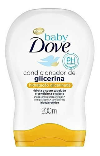 Acondicionador Dove Baby Hidratante con Glicerina en botella de 200mL por 1 unidad