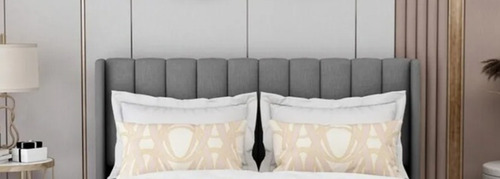 Imagen 2 de 4 de Respaldo Vertical Tela Pana 2 Plazas 140 Cm Sleep Box