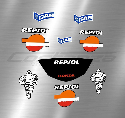 Calcos Honda Cbr 1000 Rr Año 05, 06 Repsol Frente Guardabarr