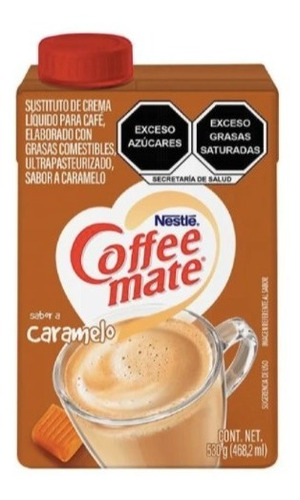 Crema Para Café Coffee Mate Líquido Sabo Caramelo 530m 24pza
