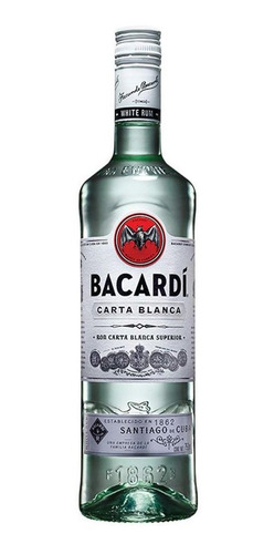 Imagen 2 de 6 de Ron Bacardí carta blanca 750mL