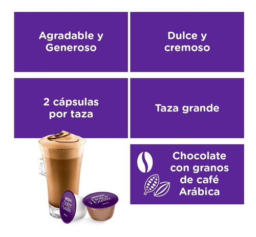 Capsulas Mocha Nescafé Dolce Gusto Con 16 Unidades