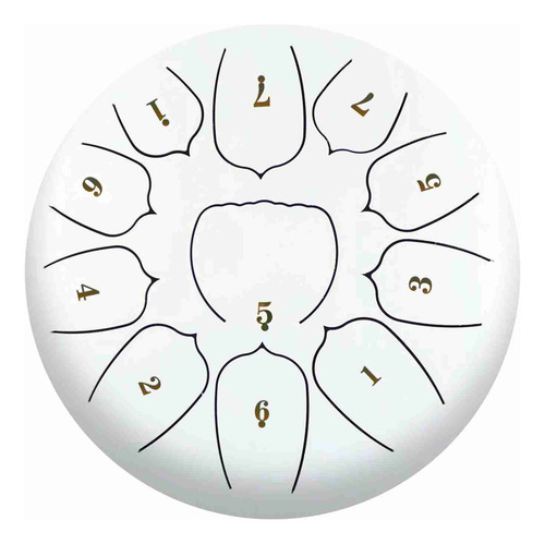 Tambor Handpan De 6 Pulgadas, Lengüeta De Acero, 11 Notas, M