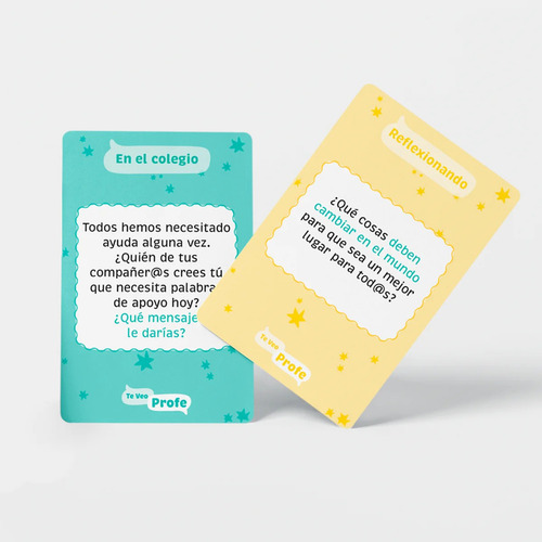 Juego Cartas Te Veo Profe - 55 Cartas Preguntas / Diverti