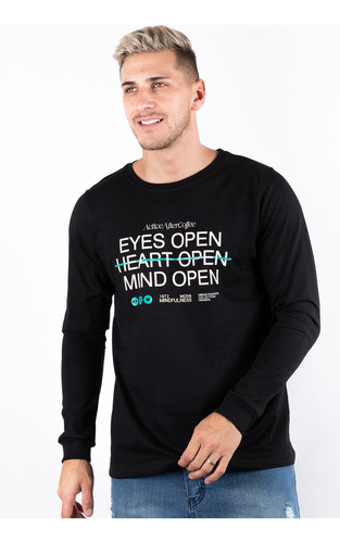 Remera Manga Larga Estampada Moha Aesthetic Algodón Premium