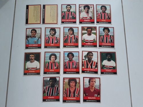 Futebol Cards Ping Pong Botafogo Sp 18 Cards Diferentes 