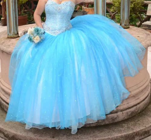 Busca vestido de 15 anos xv color azul turquesa precio a tratar a la venta  en Mexico.  Mexico