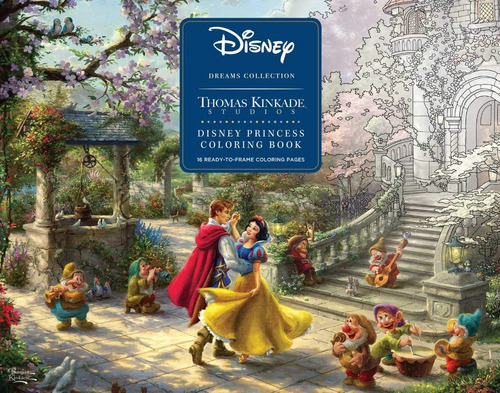 Disney Princesas Libro Para Colorear Thomas Kinkade 28x35cm