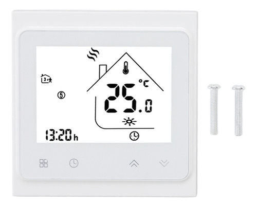 Termostato Digital Táctil Programable Para Calefacción De Ca