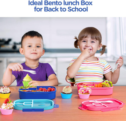 Jelife Fiambrera Bento Para Niños - 1300ml Fiambrera Bento I