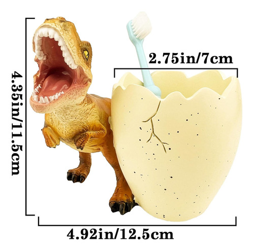 Flidrunest Dinosaurio Portacepillos De Dientes Organiza...