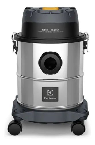 Aspirador de Pó e Água função sopro compacto líquidos químicos inox 1500W 12L total 8,5L útil protetor térmico GT12i 127V