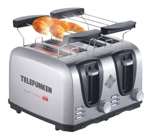 Tostadora El ctrica Telefunken Easytoast Pro 1450w 4 Panes