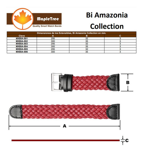 Banda De Alta Calidad For Smartwatc, Mxbia-002, 42/44mm, S1 Ancho de la correa 44 mm Color Negro