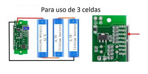 Imagen 3 de 8 de Modulo Indicador De Voltaje Nuevo Baterias Litio Arduino 2pc