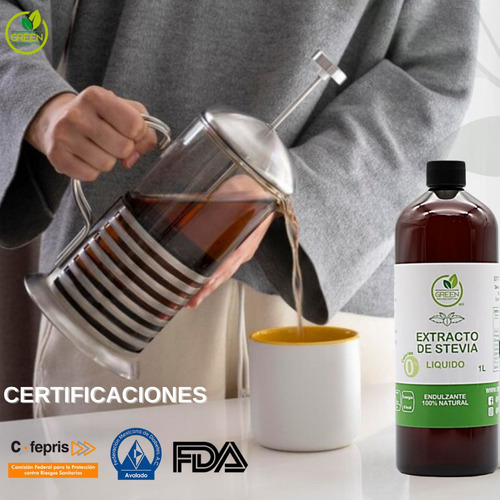 Endulzante Stevia Líquida Natural Concentrada No Amarga 1lt
