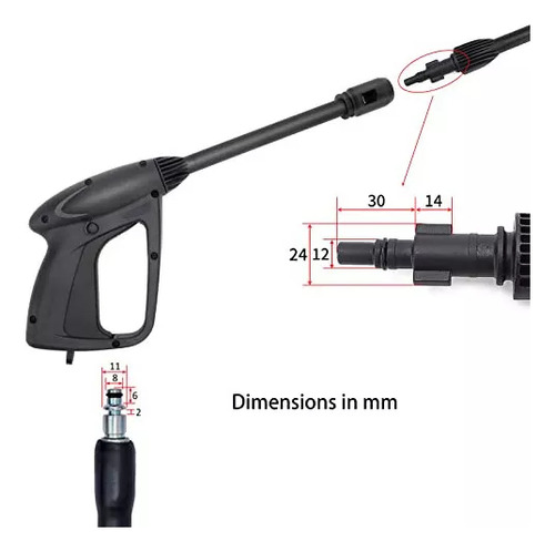 Pistola Lavadora De Alta Pressão Black And Decker
